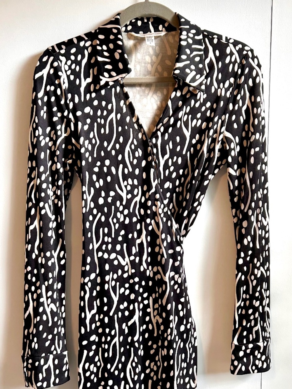 Iconic DVF 40th Anniversary 100% Silk Jersey Jeanne Wrap Dress 10